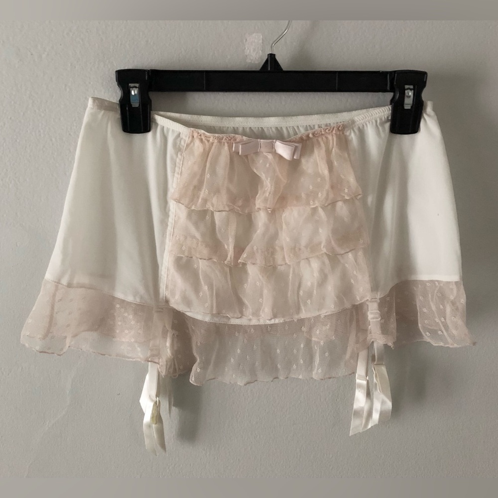 Felina Ruffle Garter Skirt Lingerie